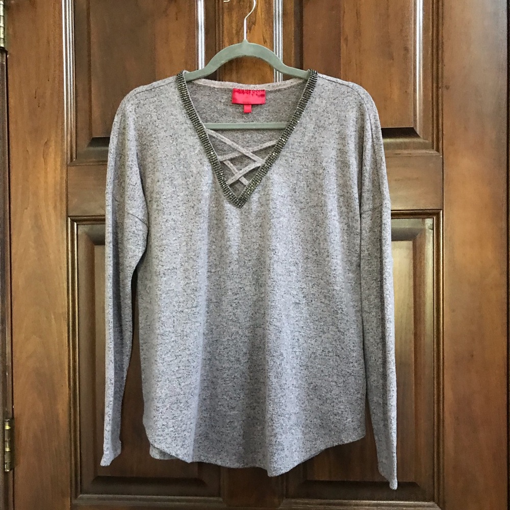 Jennifer Lopez Women’s Sequins Purple Sweater M